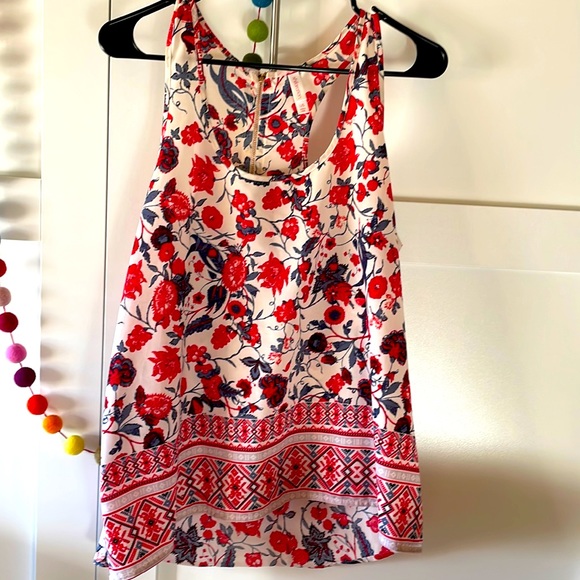 Xhilaration Tops - Red and blue sleeveless blouse
